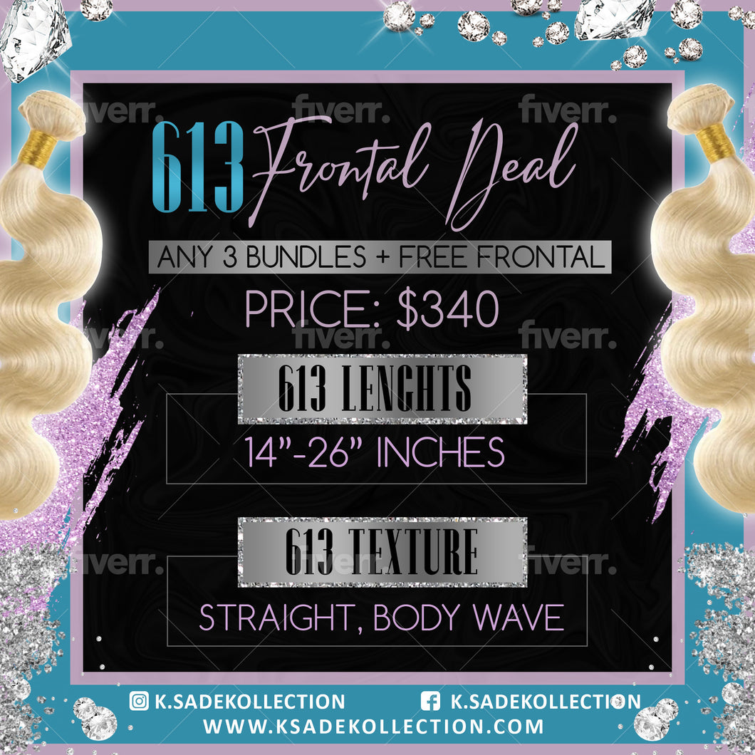 613 Frontal Bundle Deal